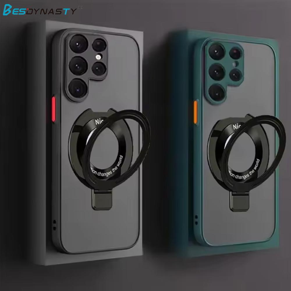 Matte Case For Samsung Galaxy S26 S24 FE S25 Ultra S23 FE S22 S21 Plus A53 A55 A54 Magnetic Wireless Charge Magsafe Cover