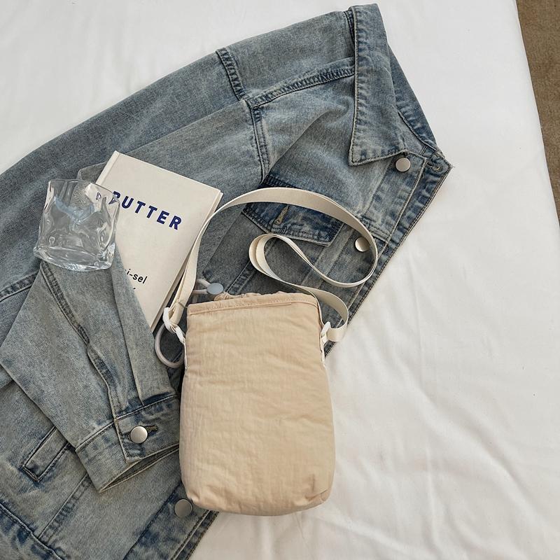 Drawstring Small Square Bag Women's Crossbody Bag Mobile Phone Bag