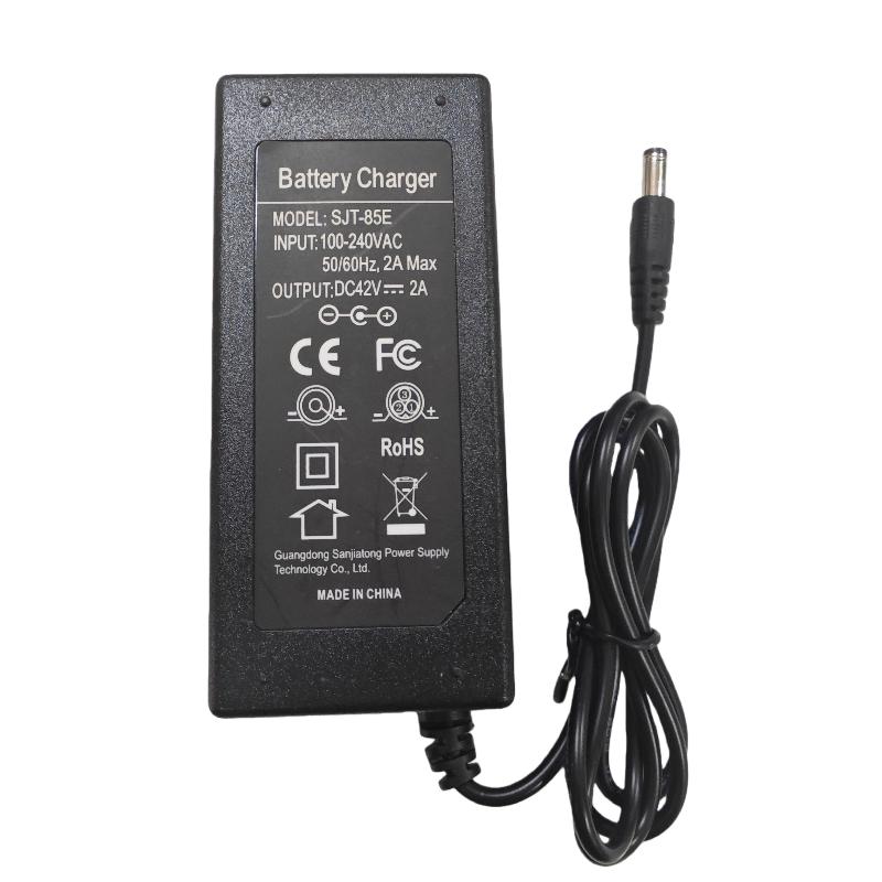 1 Set Ac 100-240V Dc 42V 2A Lithium Battery Charger Us/ Eu Plug Battery Adapter On Sector Accessories 42V 2A  Power Adapter
