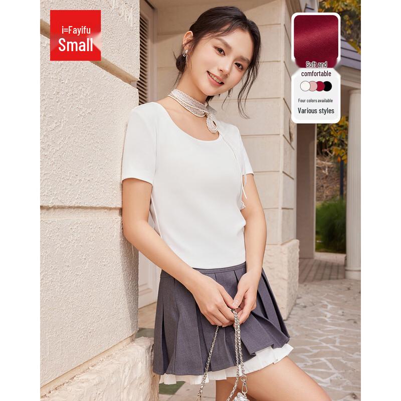 IEF/Aiyi Clothing Women s Basic Slimming Short Sleeve T-Shirt XS