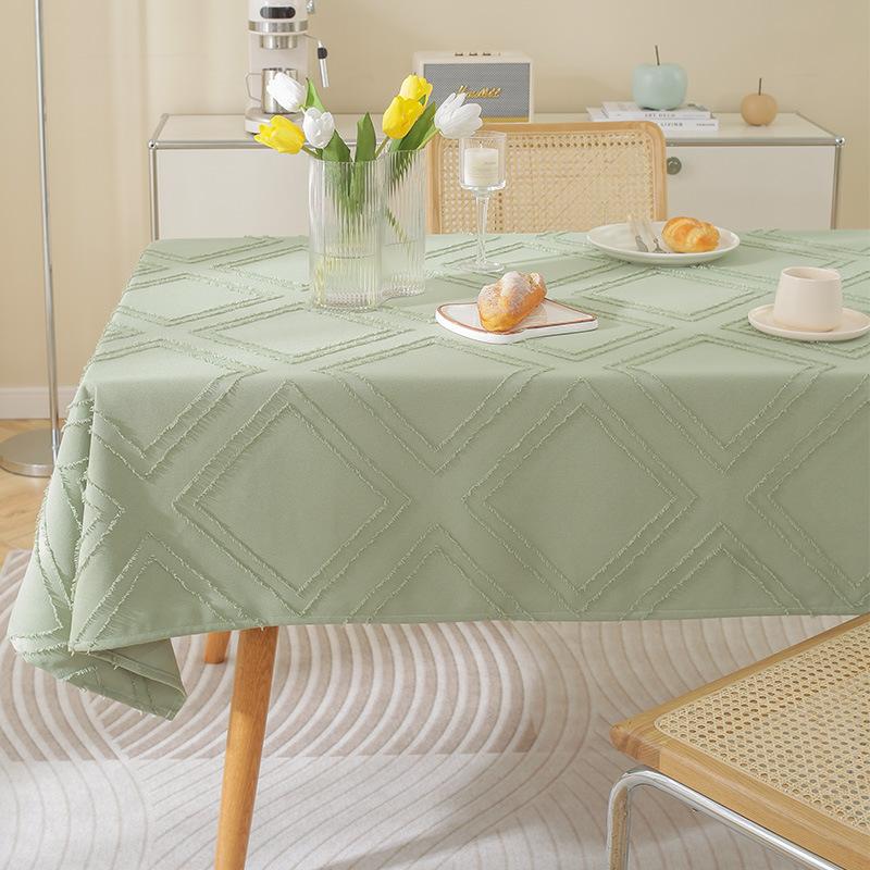 

Nordic Mis Wind Cotton And Linen Tablecloth Table And Chair Rectangular Coffee Table Photo Light Luxury Tableware Internet Celebrity 90*90cm