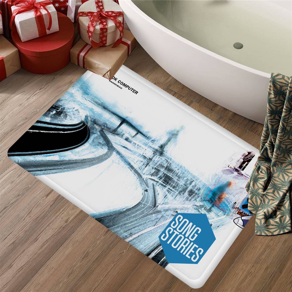 Alternative Rock Band Radiohead Bathroom Mat Anti-slip Absorb Water Long Strip Cushion Bedroon Mat Welcome Doormat