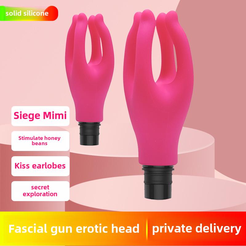 Modified Fascia Gun Head: Silicone Hand-Grasping Massager for Girls, Multi-Functional and Fun.