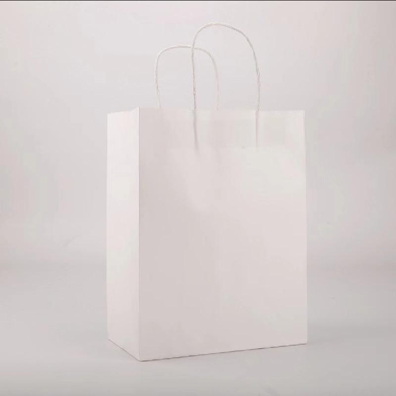 Custom Kraft Paper Tote Bag with Logo for Packaging and Storage