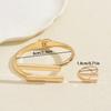 Women's Jewelry Niche Smooth Design Bracelet Light Luxury Ring Set Versatile High-End Feel Hand Accessories