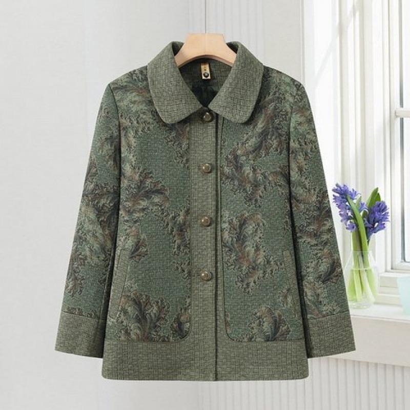 

Women s tops and coats, new spring and autumn clothes 5XL [recommended 150-80kg] зелений