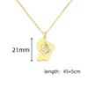 Reunion Map Outline Necklace Hibiscus Guadeloupe Martinique Pendant Necklaces Stainless Steel Guyane Map Necklace For Women