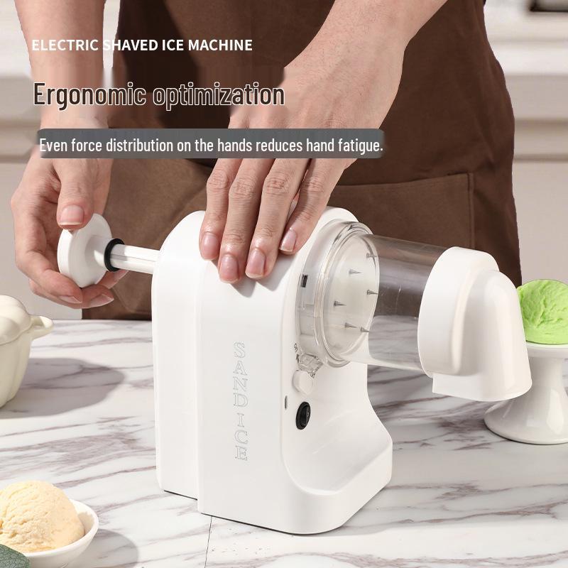 Wireless Automatic Electric Ice Shaver for Home, Milk Tea, Cold Drinks, and Snow Ice