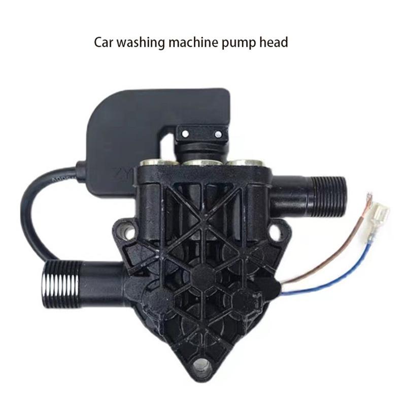 Household Portable High Pressure Cleaning Machine Car Wash Pump Head Car Wash Triangular Hole Pump Head Assembly