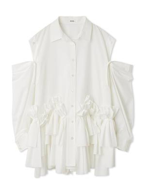 Snidel Ribbon Shirt SWFO254208WHTF