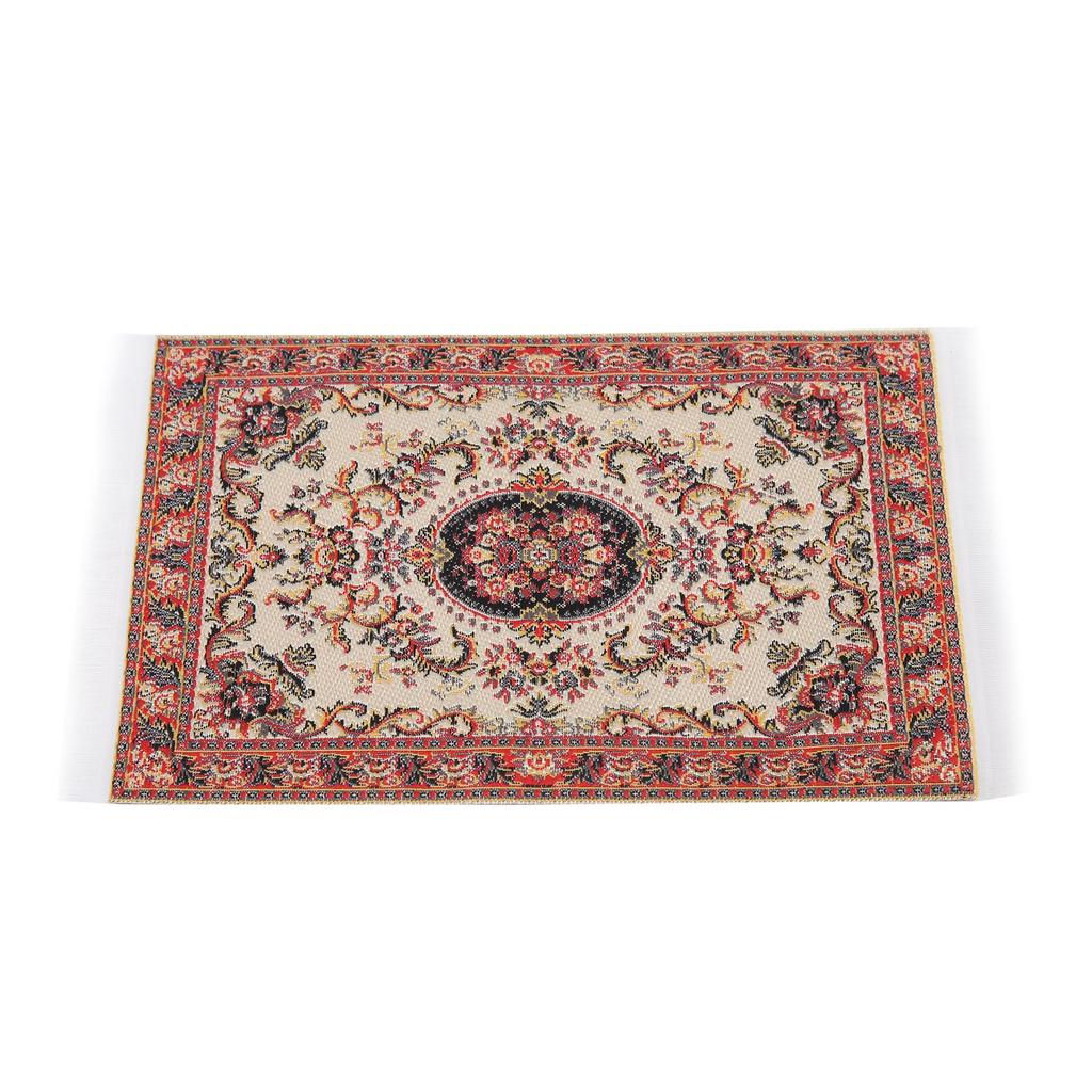 1:12 Dollhouse Miniature Carpet Exquisite Elegant Rug Doll House Living Room Decoration#1