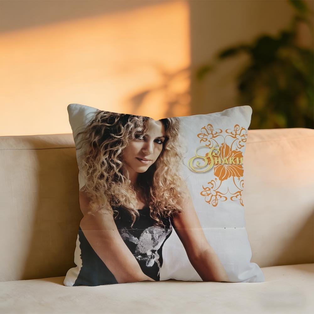 Shakira Cushion Cover Cozy Velvet Throw PillowSoft Warm Cushion For Sofa Bed 30X30cm