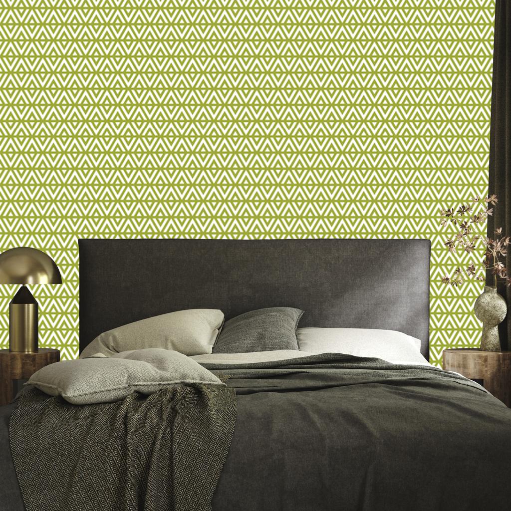 Wallpaper Geometric Pattern Yellow and Beige for Living Room and Bedroom 50x1000
