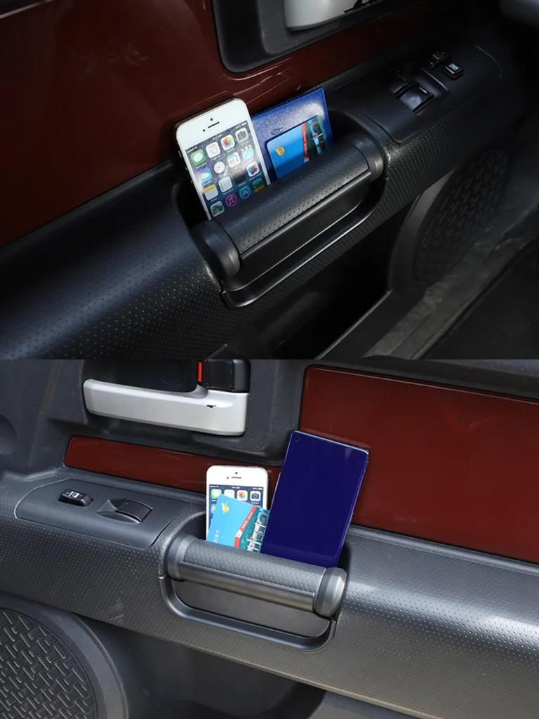 MUMAREN Door Storage Box with Armrest Storage Gap Car Storage ABS Custom Interior Parts for Toyota FJ Cruiser Handle, Box, Storage, Multi-functional