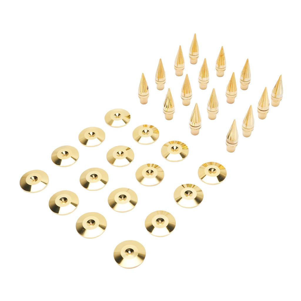 16 Stück Lautsprecher-Spikes Stoßfeste Lautsprecher-Isolations-Spikes Ständer für Subwoofer Verstärker Plattenspieler Recorder CD DVD