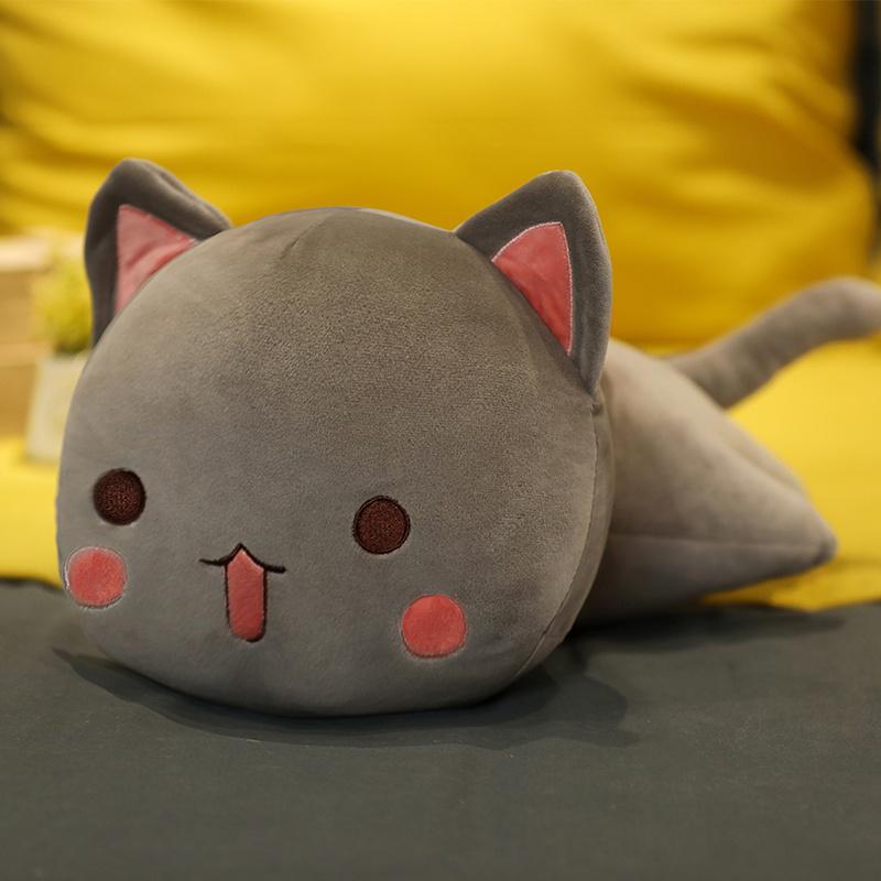 28/40/65Cm Cute Lying Cat Plush Toys Stuffed Soft Animal Dolls Lovely Cat Pillow Toys For Children Girls Birthday Gifts
