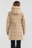 Down Long Ribbed Solid Perfect for and Stylish and Warm for Fall and Winter Women's Jacket, Coat, Hooded, Knit, Warm, Windproof, Cold-Proof,
