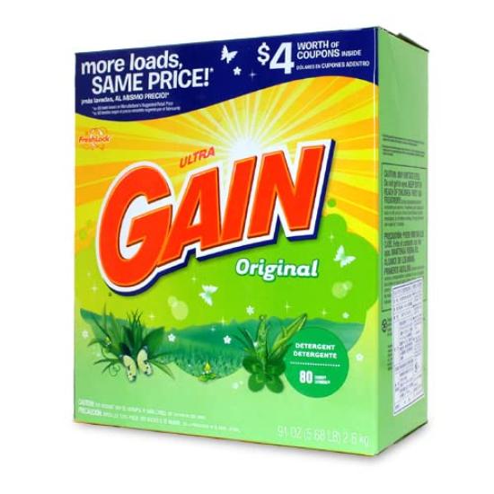 

Gain Laundry Detergent Powder 80 servings [GAIN] (Original) (2.57kg 91oz)