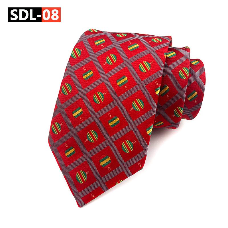 High Density Christmas Tie Wedding Groom Tie Festive Holiday Tie