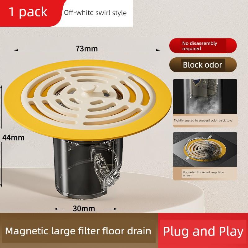 Floor Drain Deodorizer Cover, Universal for Bathrooms, Anti-Odor Device for Drains, Stainless Steel, Prevents Insects, Suitable for Kitchens