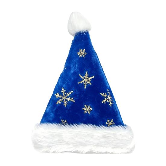 Decorative Sequin Christmas Hats Santa Hat with Red Sequin, Plush Velvet Party for Holiday Favors Adults, Festive Costume Accessory Xmas New Year Gift