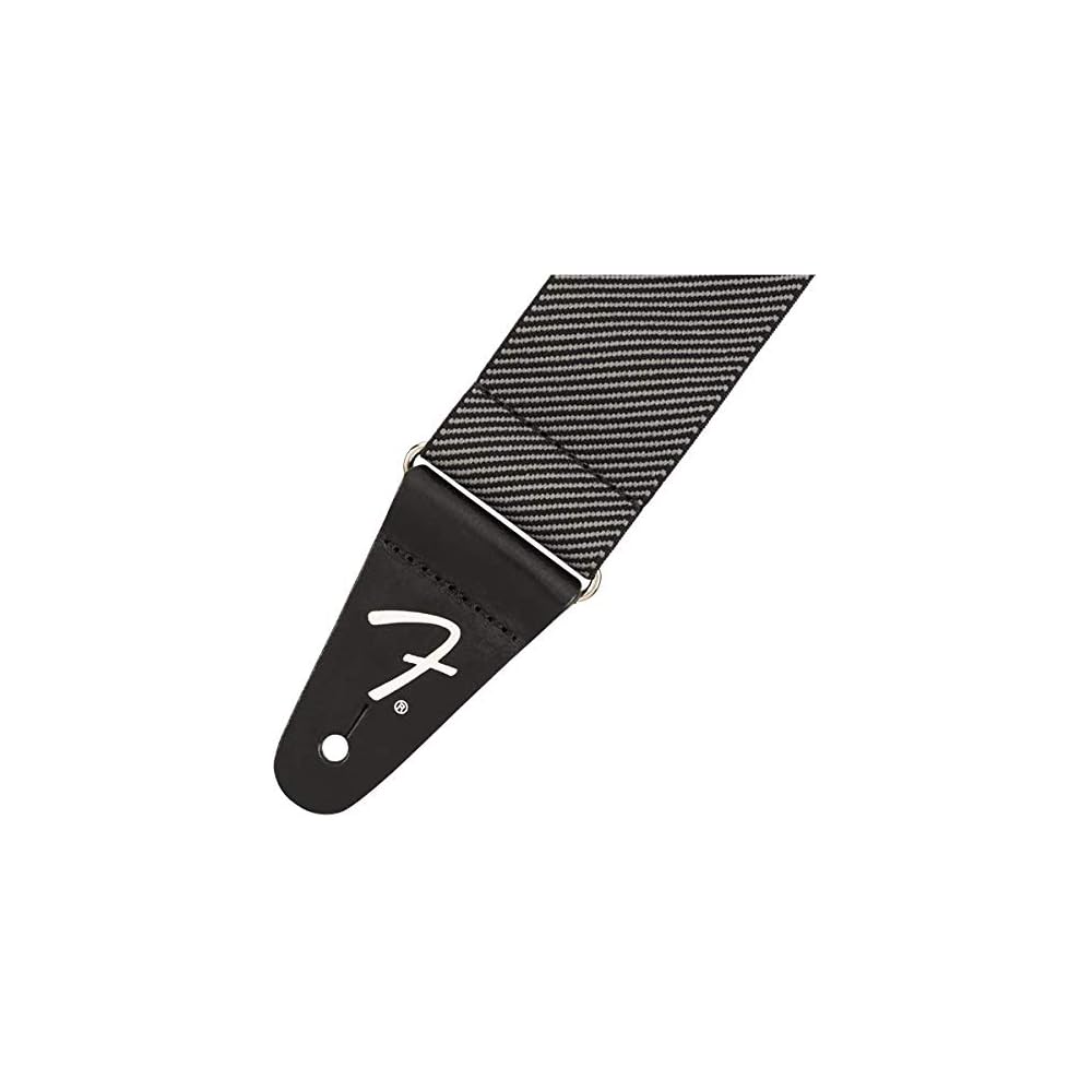 Fender Weighless Grey Tweed Strap Adjustable Length Lightweight Guitar Accessory