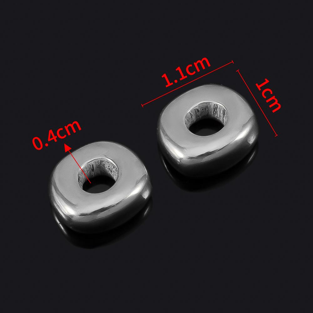 5pcs Stainless Steel Big Hole Heart Charms Pendants for DIY Jewelry Findings Women Necklace Bracelets Supplies Earrings Making