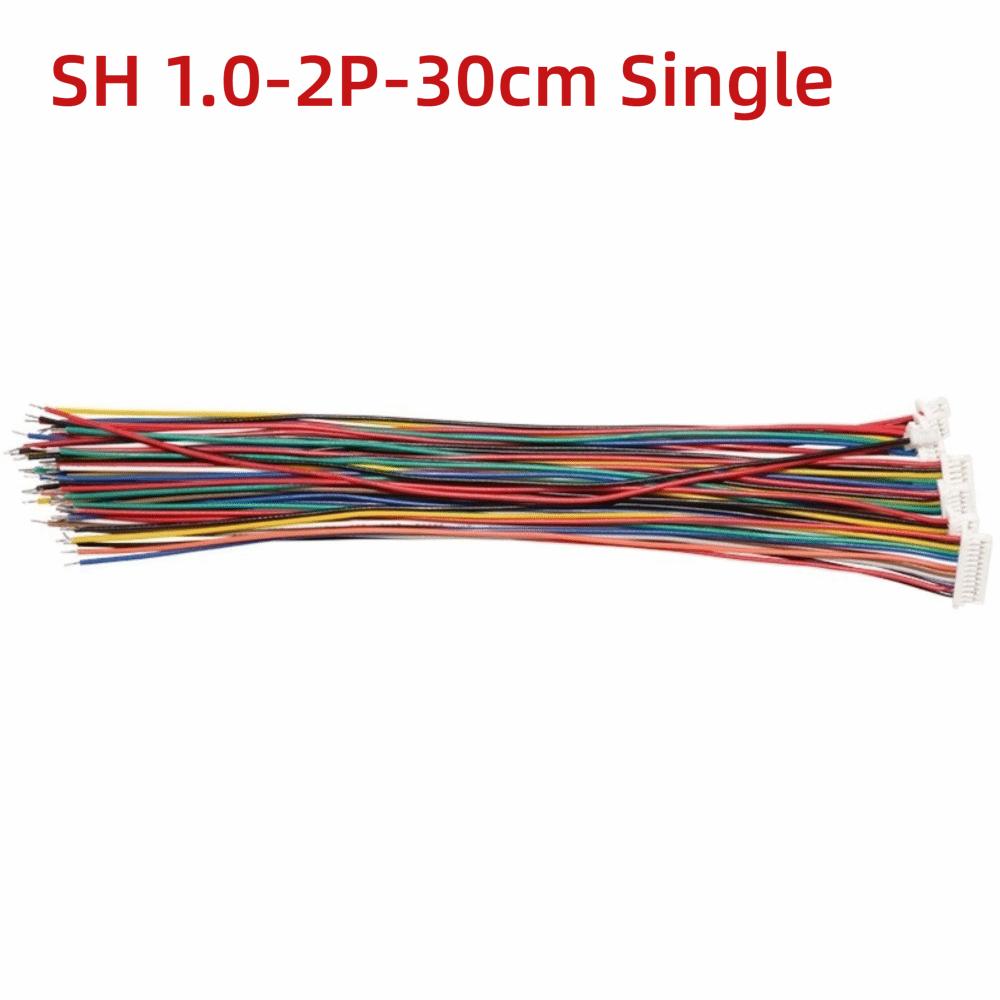 10Pcs 28AWG Copper SH1.0 Terminal Wire Single Head Single Head Connector  Mini Device Repair