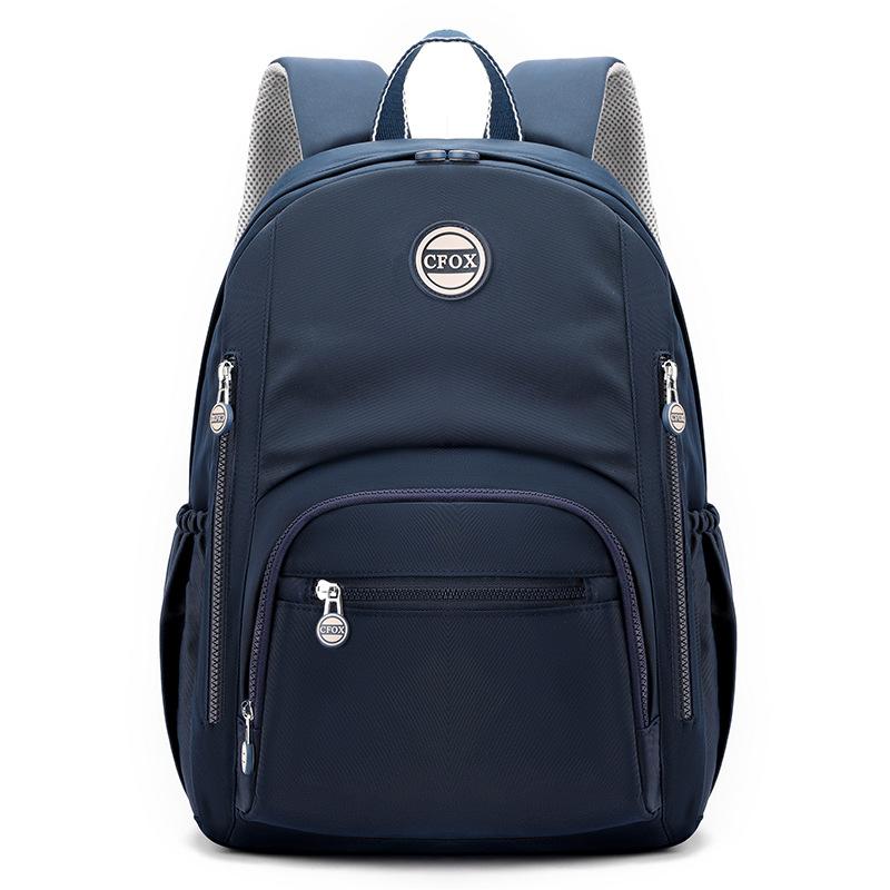 

Цветной рюкзак Fox для женщин, большая вместимость, дорожная школьная сумка, водонепроницаемый нейлоновый студенческий рюкзак королевский синий