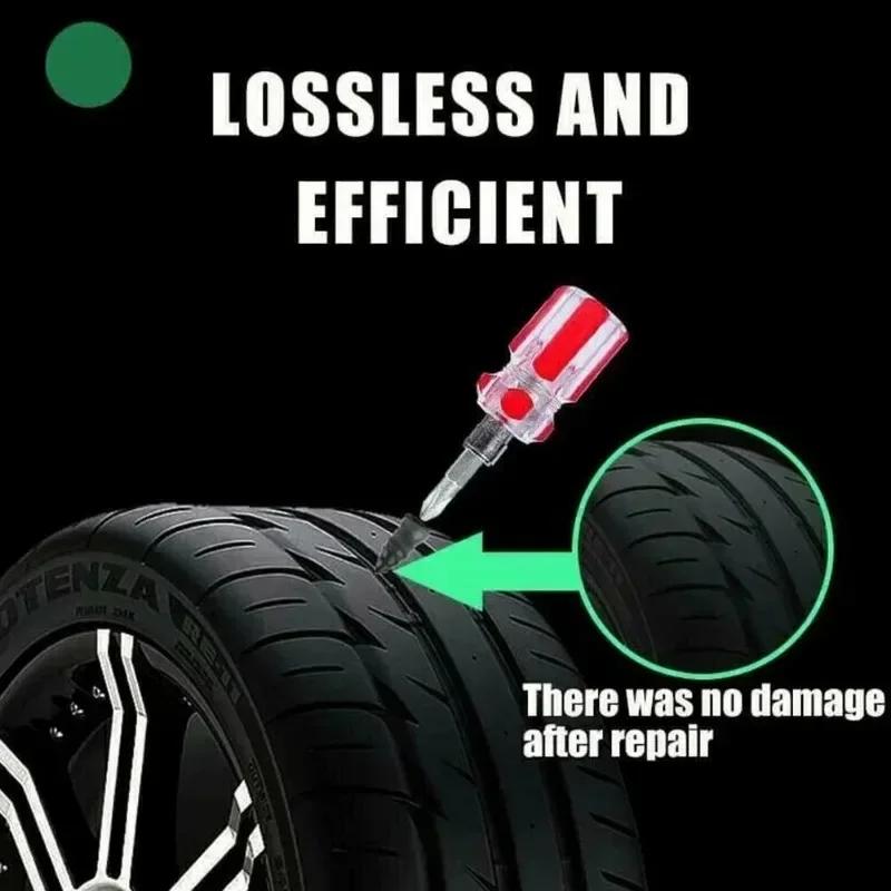 100PCS Car Vacuum Puncture Nails Rubbers Tapping Screws for Automotive Motorcycle Truck Bus and Agricultural Tyre Patching
