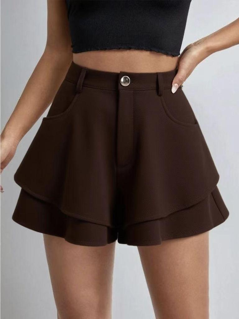 Jupe-costume A-line amincissante taille haute européenne et américaine pour femme Printemps 2026