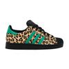 Women's Sneakers Superstar Black Green Leopard (Women's) Core Black/Court Green/Gold Metallic