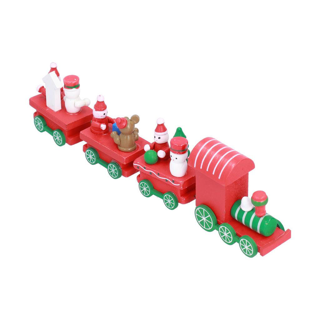 Christmas Train Toys Set Miniature Color Cartoon Christmas Train Model for Kids Boys GirlsC