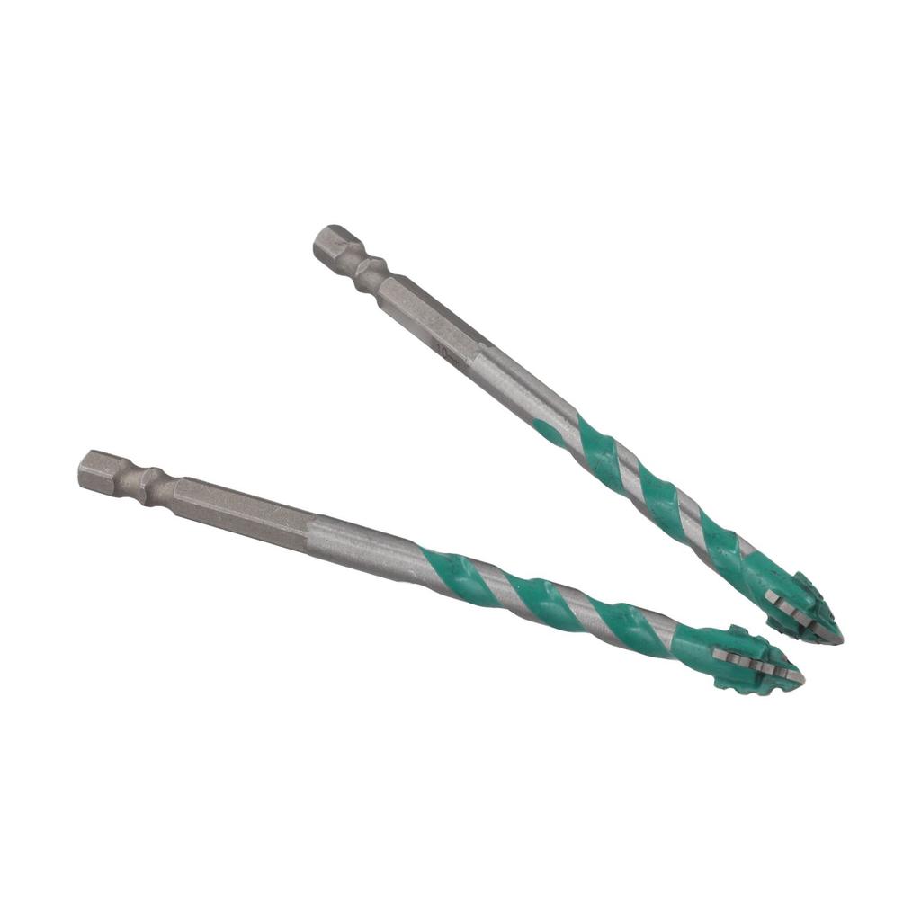 Multi-Material Bits Drill Bits Home Improvement Workshop Tasks Four-edge Serrated Glass Wood Metal Tiles Versatile Compatibility