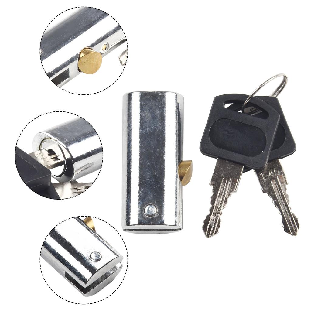 High Quality Brand New Cabinets Lock Cupboard Catch Silver Office Desk Lock Reliable Replacement Safety Lock Door Catch