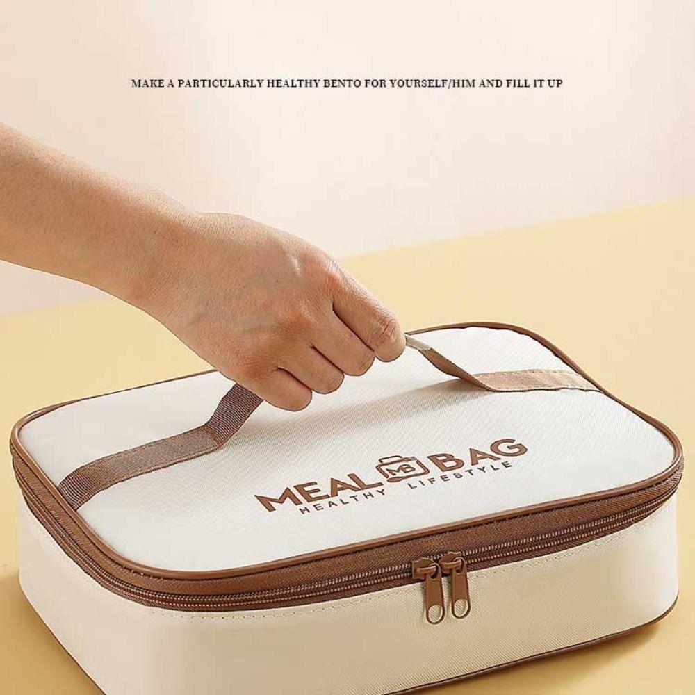 Fashion Aluminum foil Lunch Box Storage Bag Thickened Insulated Food Thermal Bag Large Capacity Oxford Lunch Bag Women