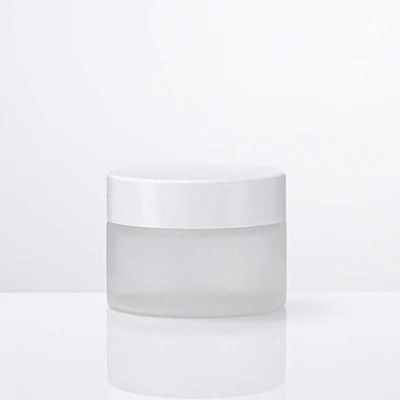 Láhev z matného skla na oční, pleťový krém a masku (5g-100g)