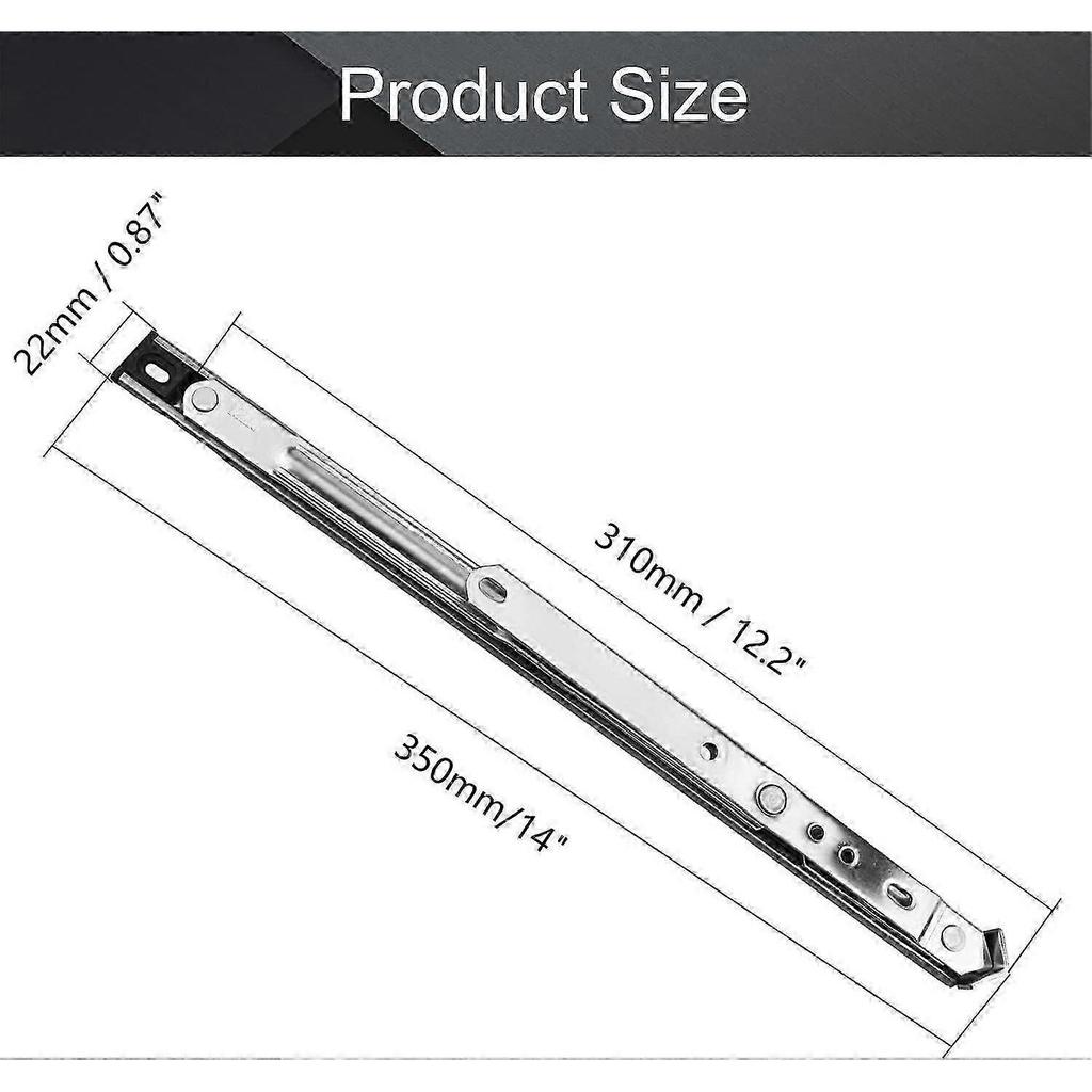 Casement Window Interlock Stainless Steel Friction Hinge 10" Long (Pack of 2) 25-26