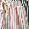 Children's spring and summer striped shorts middle and small children breathable casual loose pants