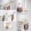 60cm Stainless Steel Bathroom Towel Rack with Shelf