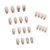 24 Stück Künstliche Nägel, zum Tragen von Nägeln, abnehmbare Nagelpflaster, Nagelpflaster, Nagelpflaster, Nagelpflaster, fertige Nagelpflaster