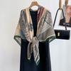 Women's Fashion High-end Cotton and Linen Feel Scarf Korean Thin Spring and Summer Retro Temperament Travel Photo Decorative Shawl