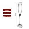 ZISIZ Handmade Crystal Champagne Glass