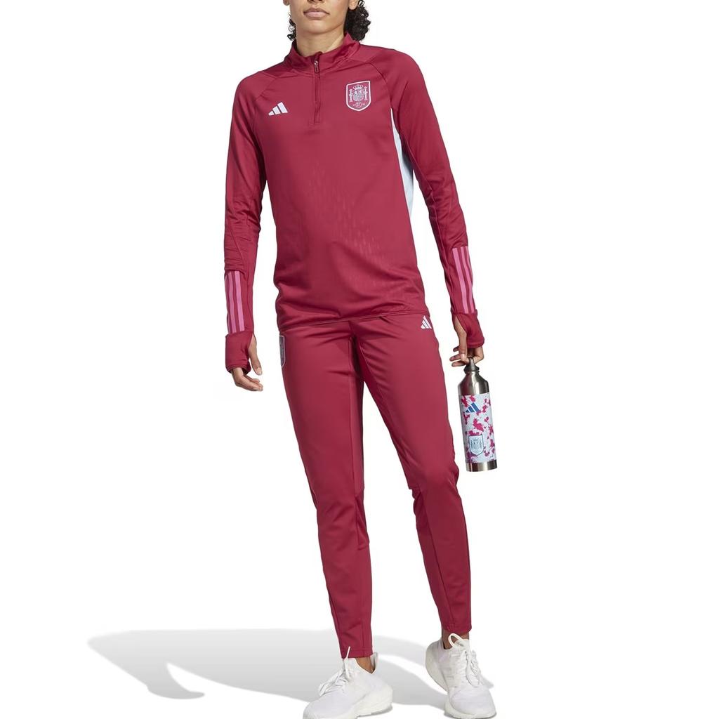 Adidas Tiro 23 Spain Sports Stand Collar Training Long Sleeve Football Shirt Women tops HZ9128