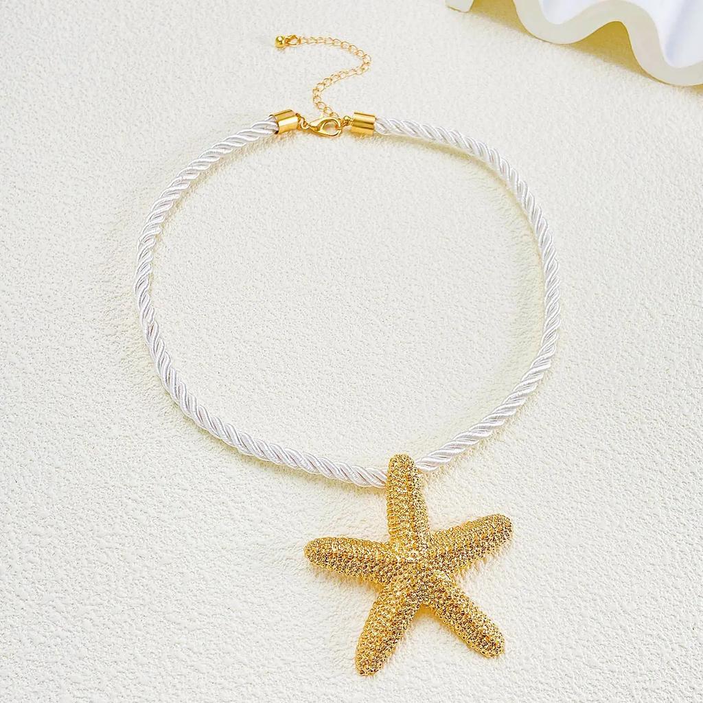 Stainless Steel Ocean Style Women's Earrings Starfish Personalized Design Seaside Vacation Simple Retro Party Jewelry