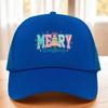 Christmas-Themed Mesh Baseball Cap with Rope and Logo – 12 Pattern Options