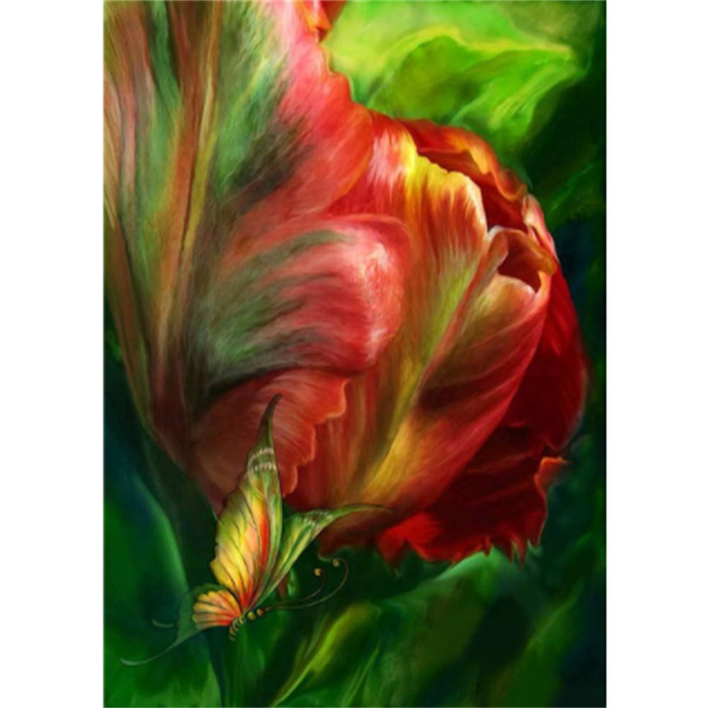 

HUACAN алмазная живопись полный круглый квадратный роза стразы 5D DIY Алмазная вышивка распродажа Цветочная мозаика декор для дома Full Square 20*30 cm