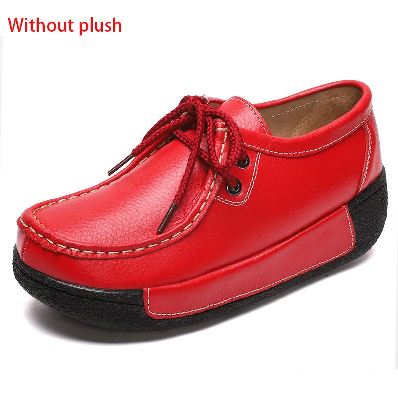 Женские кроссовки на платформе из натуральной кожи, черные, белые свободные туфли на плоской подошве со шнуровкой, женская повседневная обувь, увеличивающая рост 37