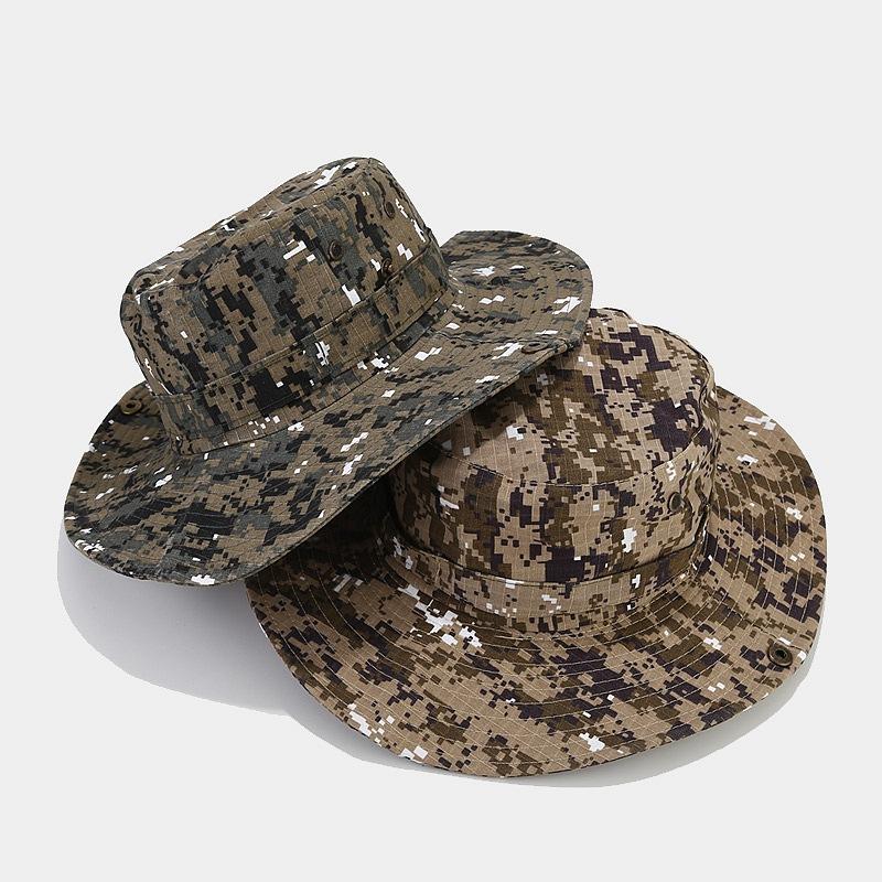 Digital Sun Hats for Men Women Boonie Hat UPF Bucket Hat Wide Brim UV Protection Fishing Hiking Safari Outdoor Hats Mesh Ventilated Outdoor Hiking
