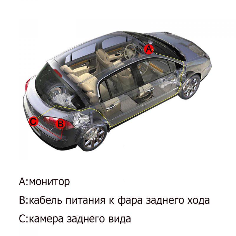 Dynamic Trajectory Tracks Rearview Cameras For VW Touran Passat Jetta Caddy Golf Plus Multivan Skoda